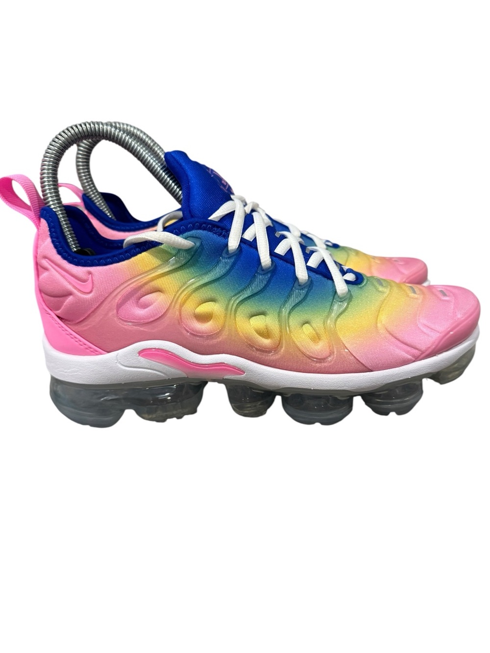Nike Women’s Air Vapor Max Plus Sneakers  Cotton Candy Rainbow Color Way, Size 6